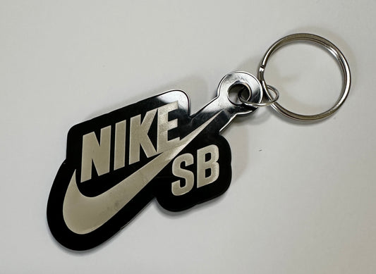Nike SB Inspired Black Acrylic Keychain | For Sneakerheads & Nike Fans