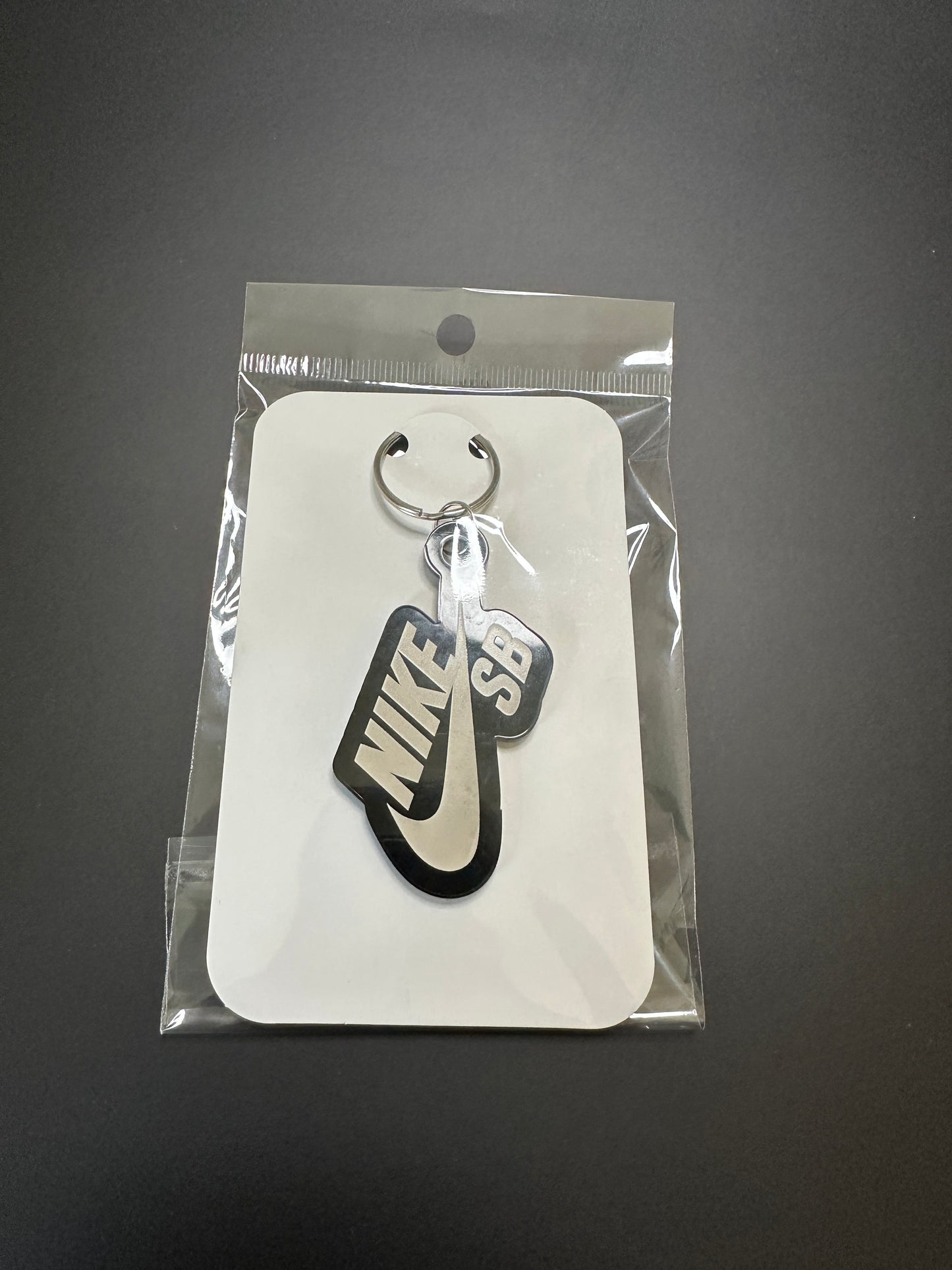 Nike SB Inspired Black Acrylic Keychain | For Sneakerheads & Nike Fans